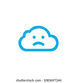 Cloud weather icon template