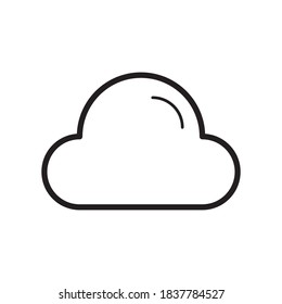 Diseño plano de iluminación de vectores de iconos climáticos en la nube