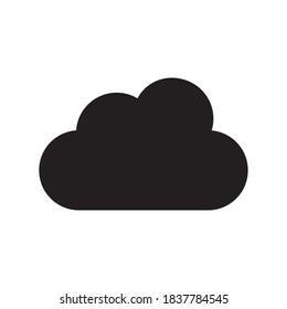 Diseño plano de iluminación de vectores de iconos climáticos en la nube