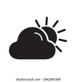 Cloud Weather Icon Vector Illustration Flat Design