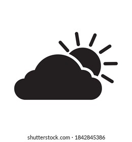 Cloud Weather Icon Vector Illustration Flat Design