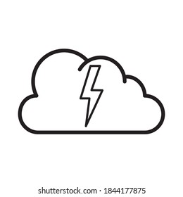 Cloud-Wetter-Symbol Vektorgrafik Flaches Design
