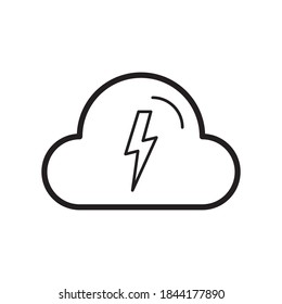 Cloud Weather Icon Vector Illustration Flat Design