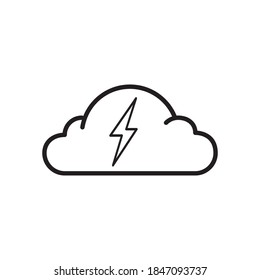 Cloud Weather Icon Vector Illustration Flat Design