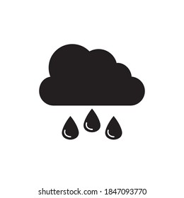 Cloud-Wetter-Symbol Vektorgrafik Flaches Design