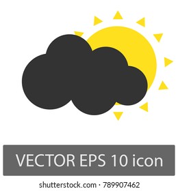 Cloud weather icon vector image icon