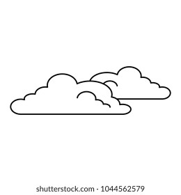 cloud weather isolated icon