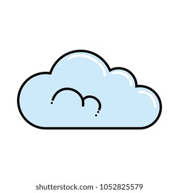 cloud weather isolated icon