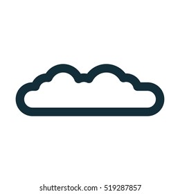 Cloud Weather Minimalistic Flat Line Outline Stroke Icon Pictogram Symbol