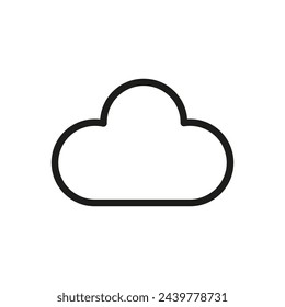 Cloud weather nature climate atmospheric. Vector illustration. EPS 10.