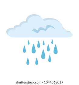 cloud weather with rain drops