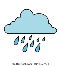cloud weather with rain drops