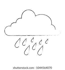 cloud weather with rain drops