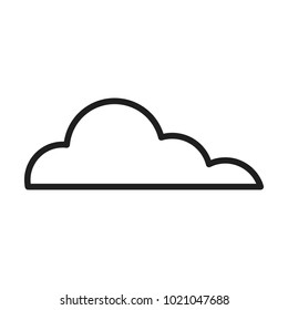 Cloud weather symbol