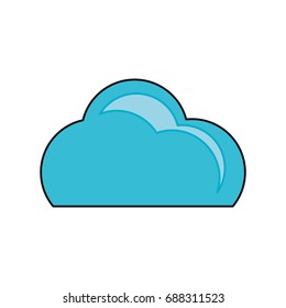 Cloud weather symbol