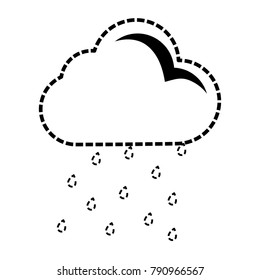 Cloud weather symbol cartoon