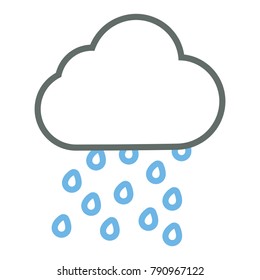 Cloud weather symbol cartoon
