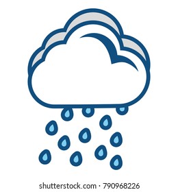 Cloud weather symbol cartoon