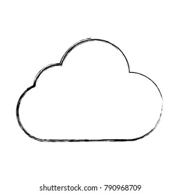 Cloud weather symbol cartoon