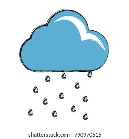 Cloud weather symbol cartoon