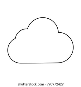 Cloud weather symbol cartoon