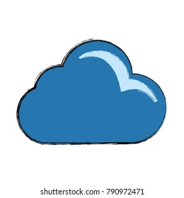 Cloud weather symbol cartoon