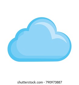 Cloud weather symbol cartoon