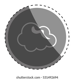 Cloud weather symbol icon vector illustration graphic design