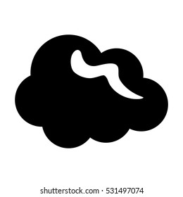 Cloud weather symbol icon vector illustration graphic design