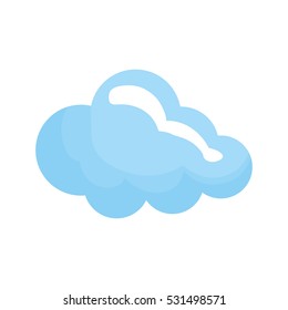 Cloud weather symbol icon vector illustration graphic design