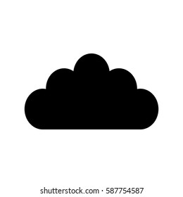 Cloud weather symbol icon vector illustration graphic design