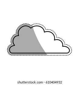Cloud weather symbol icon vector illustration graphic design