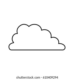 Cloud weather symbol icon vector illustration graphic design