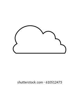 Cloud weather symbol icon vector illustration graphic design