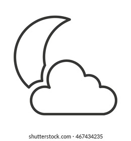 cloud weather symbol isolated icon vector illustration, eps10