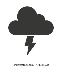 cloud weather symbol isolated icon vector illustration, eps10