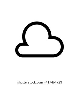 Cloud, weather theme line icon.