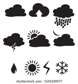cloud and weather vector icon on a white background