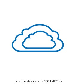 Cloud web design icon