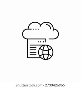 Cloud-Web-Hosting-Symbol-Vektor
