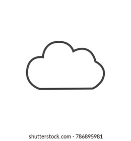 Cloud, web icon. vector design, air element