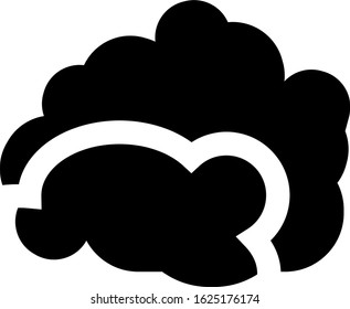 cloud web icons set. Simple vector symbols