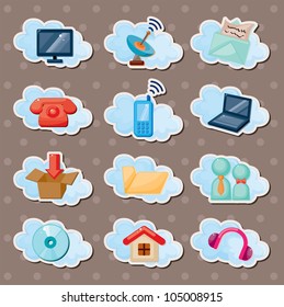 cloud web stickers