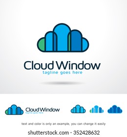 Cloud Window Logo Template Design Vector