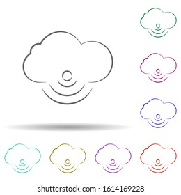 Cloud wireless icon. Element of multi color cloud technology icon for mobile concept and web apps. Detailed Cloud wireless icon can be used for web and mobile on white background