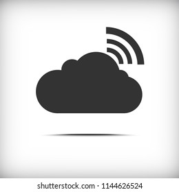 Cloud wireless icon - Vector