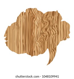 cloud wood chat bubble icon