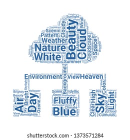 cloud word cloud. tag cloud about cloud