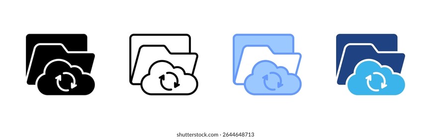 Cloud Workspace icon sheet multiple style collection
