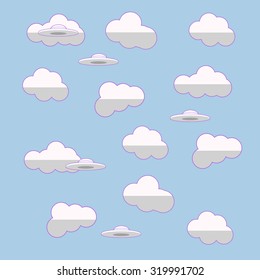 cloud,background, sky, ufo
